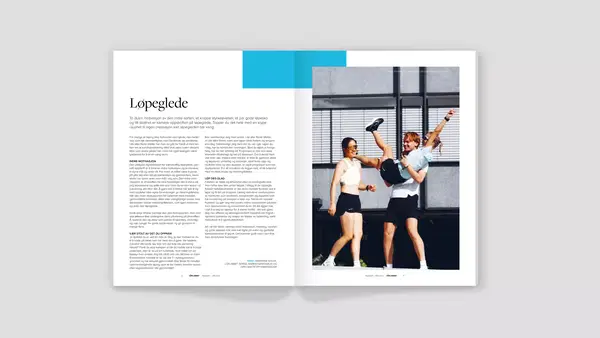 Oppslått printmagasin Loplabbet mockup