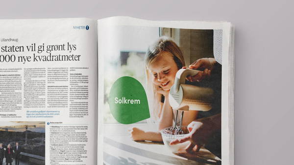 Bilde av Lyse helside annonse - Sol ute, sol inne kampanje