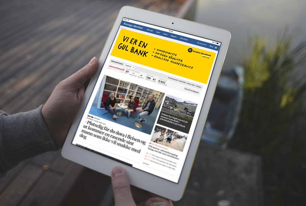 Den Gule Banken - iPad annonse