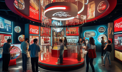 Midjourney generated image of interactive exhibition