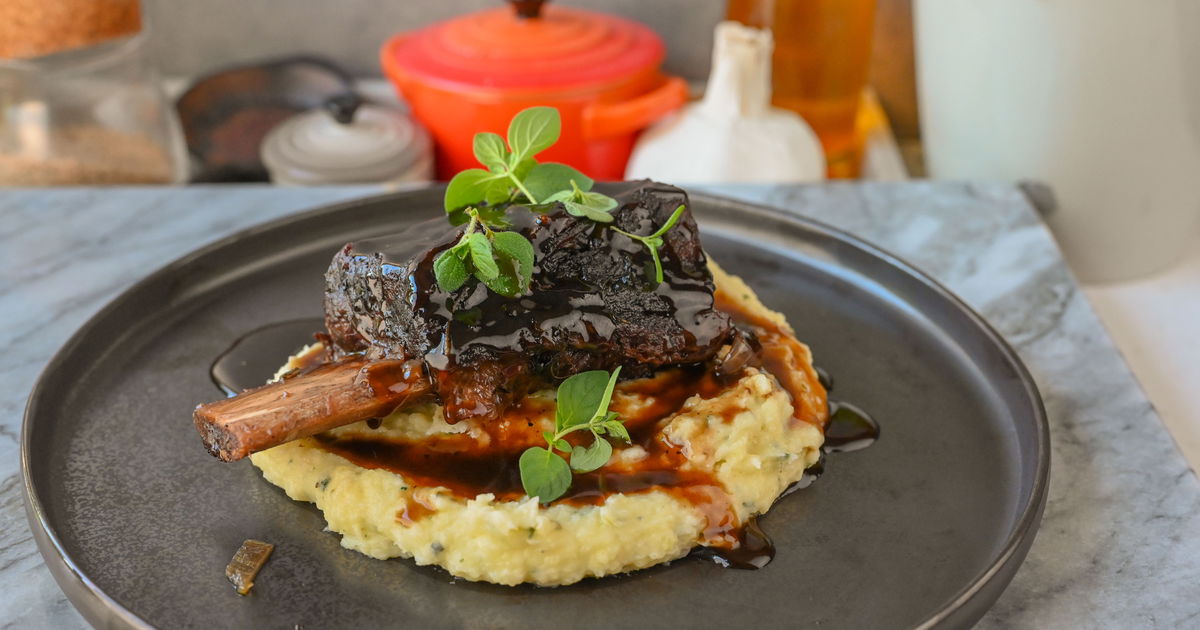 Kort Ribs Rødvinsbraiserte Shortribs - Fantastisk mørt oksekjøtt i ... | Gladkokken