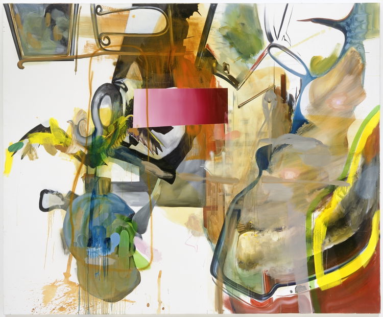 Albert Oehlen Posen des Zorns 2004 olje pa lerret 280 x 340 cm c Albert Oehlen Christen Sveaas Kunstsamling