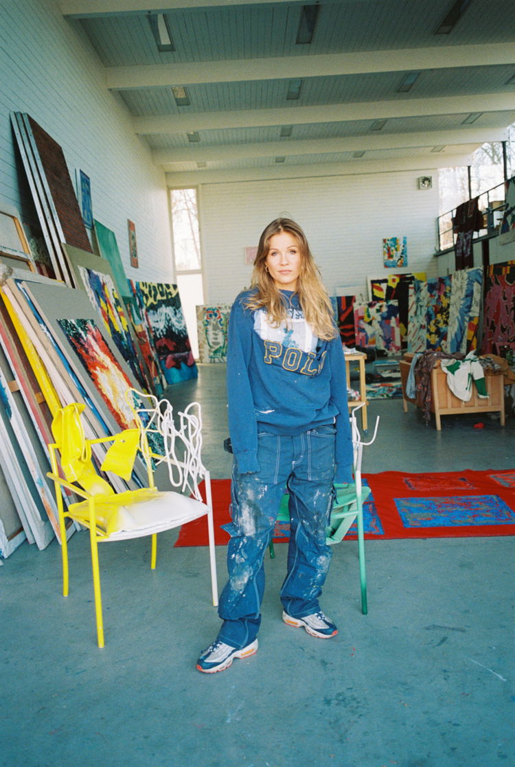 Portrait of Ida Ekblad by Jacqueline Landvik 2021 Courtesy of the artist and Peder Lund