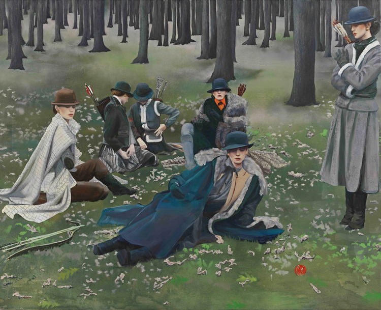 School of Archery after Deborah Tuberville Paulina Olowska Courtesy of the artist and Christen Sveaas Art Collection 2