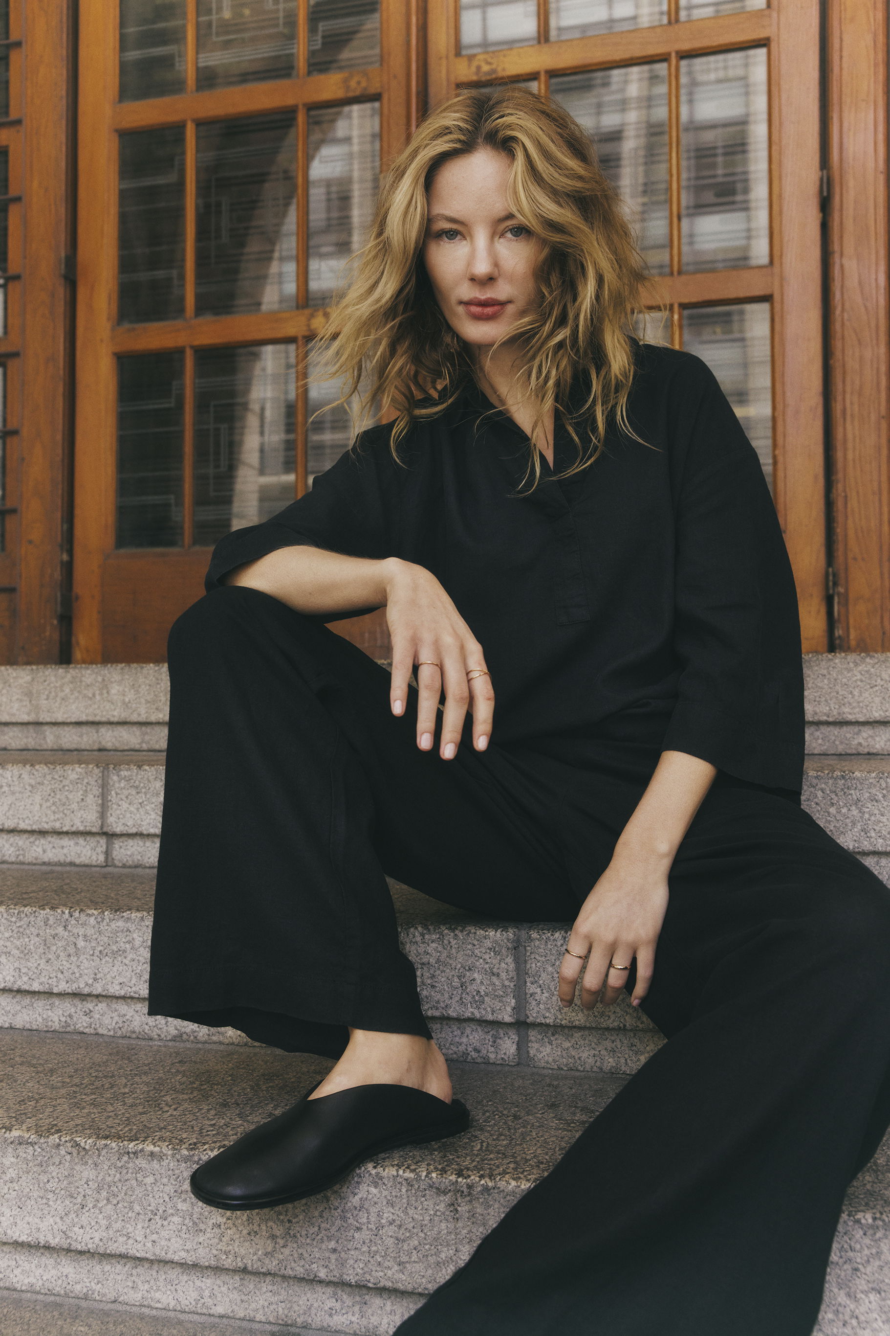 6 W 14 16 LINENVISCOSE RELAXSHIRT WIDEPANT 223