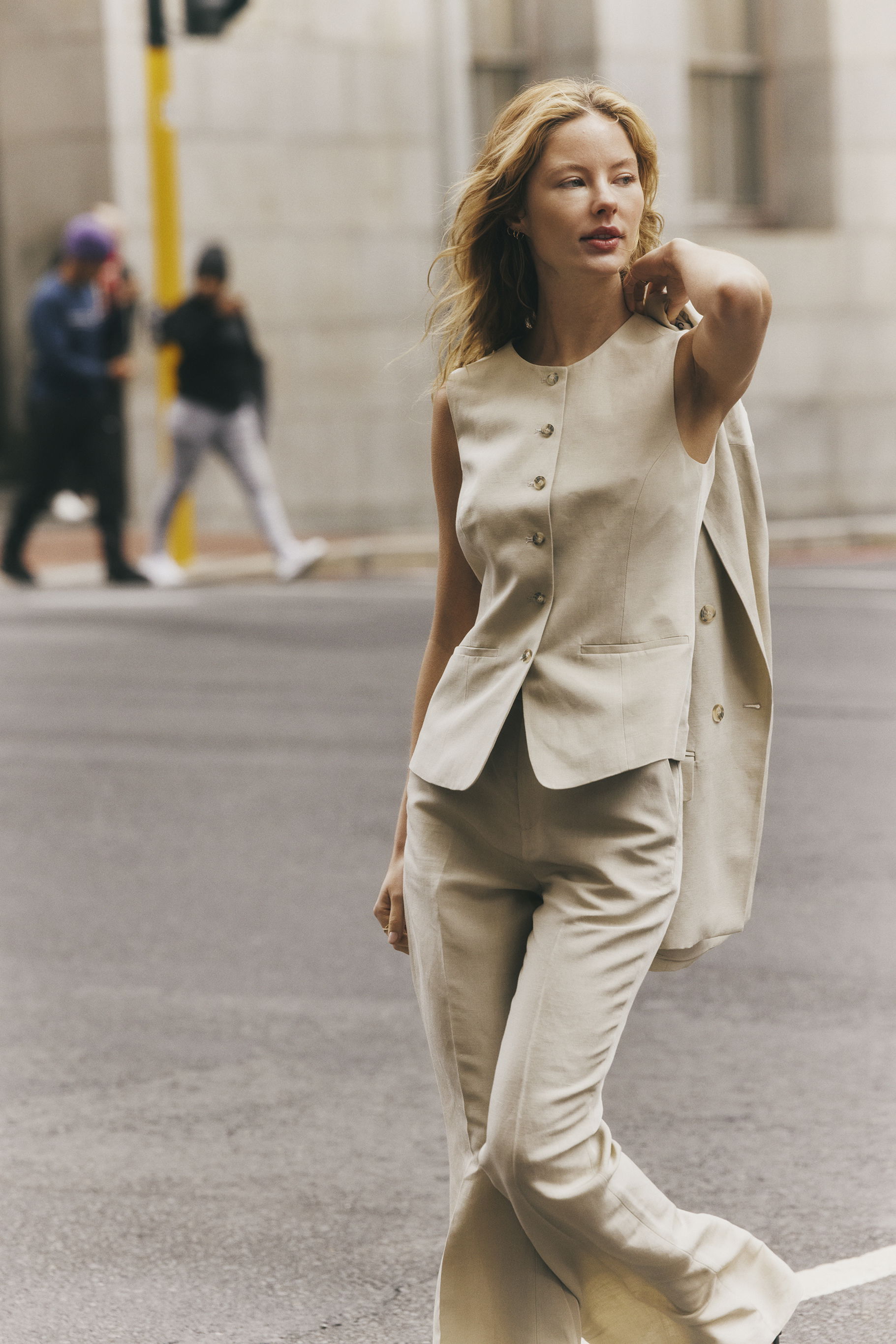 9 W 14 16 LINENSUITPANT VEST BLAZER 185