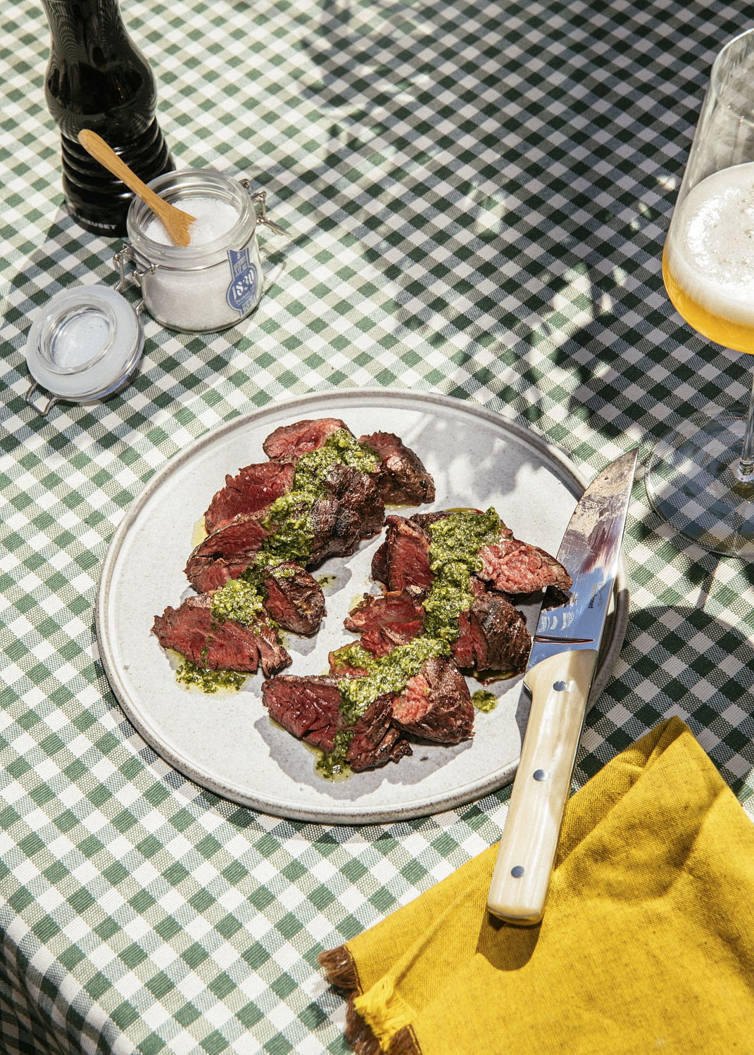 Perfekt stekt kjottstykke med chimichurri