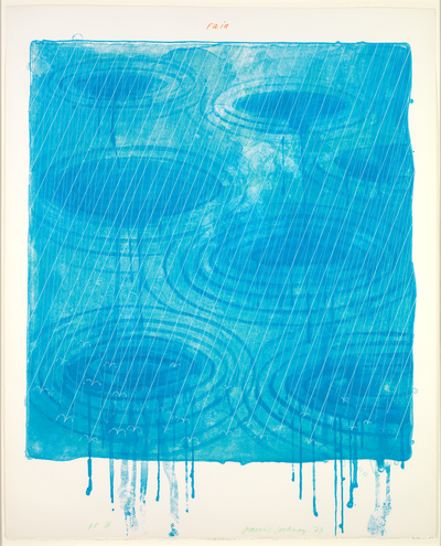 David Hockney, "Rain" from "The Weather Series", 1973