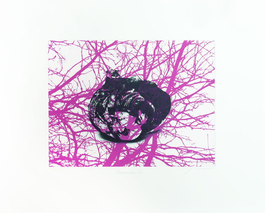 Emma Nishimura & HM Queen Sonja, Branches I (double signature), 2018