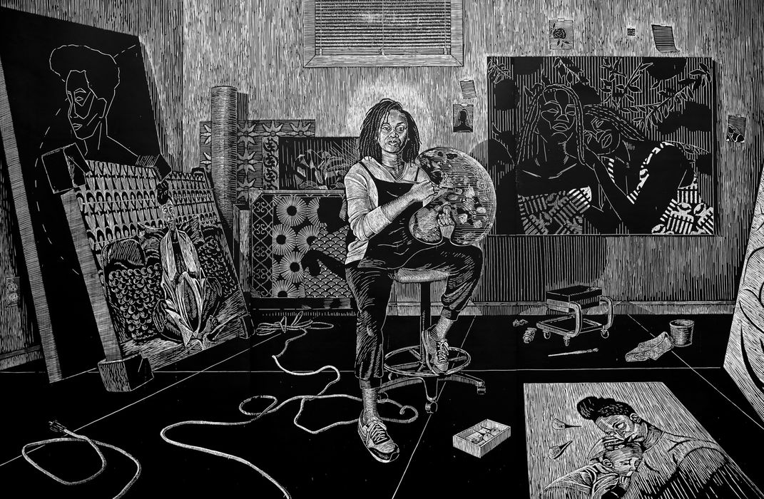 Hobbs, LaToya  "Carving Out T Ime Detail Scene 5. The Studio"