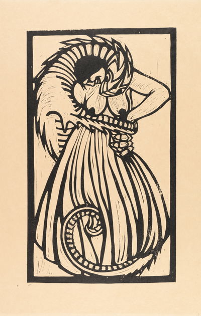 Gustav Vigeland, "Øgle omfavner kvinne", ca. 1916-1917