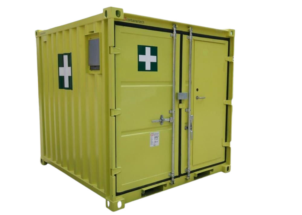 10 fot HMS container m/gangdør – Produkter | Sørby Utleie AS