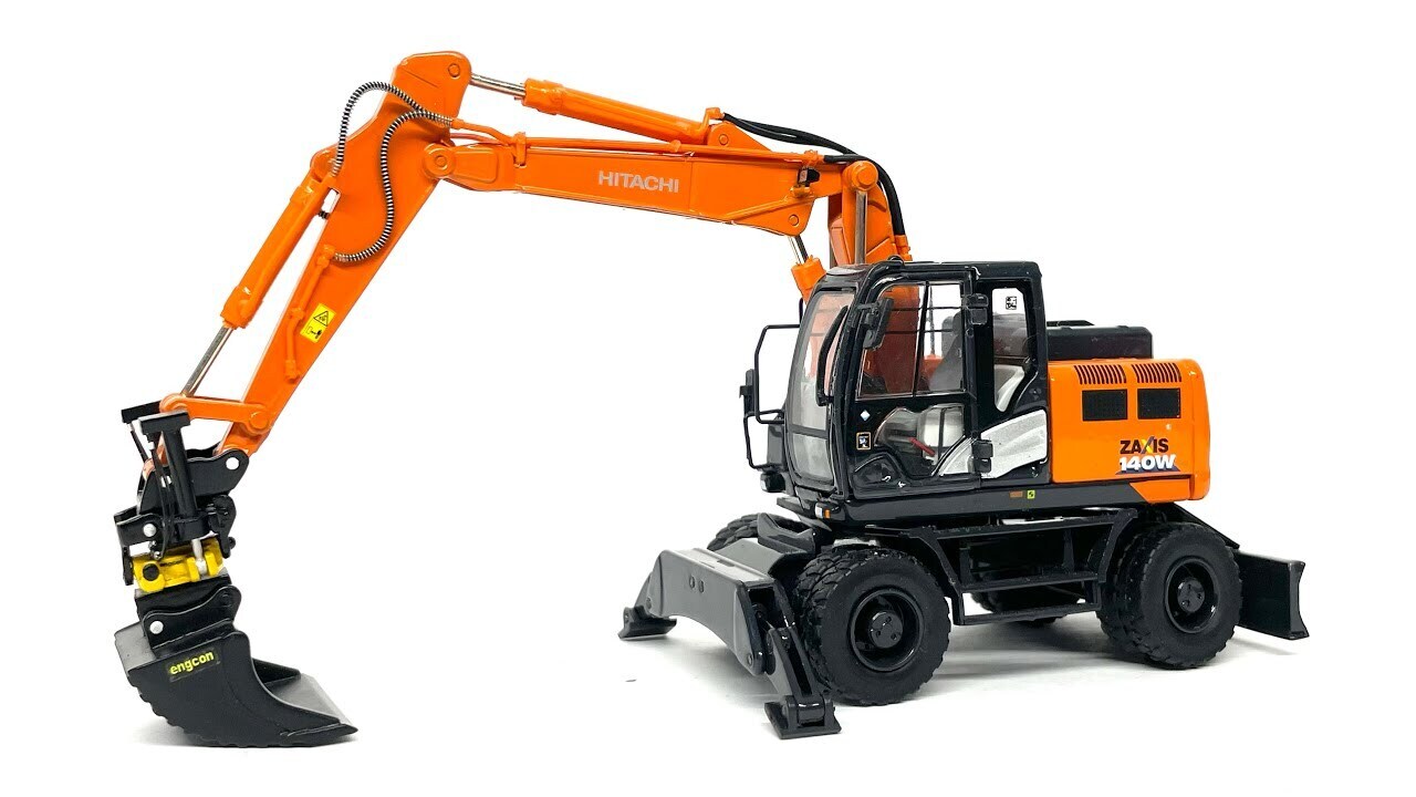 Hjulgraver 14 tonn til leie – Hitachi ZX140W-6 | Sørby Ut