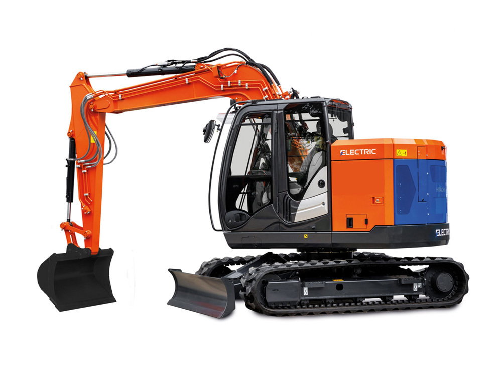 Elektrisk gravemaskin 8 tonn til leie – Hitachi Zeron ZE8